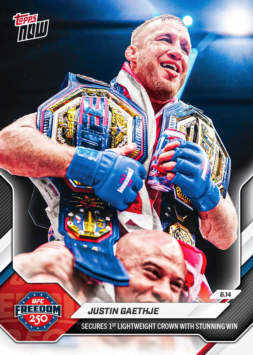 UFC Freedom 250 – 2026 UFC Topps NOW® – White House PIck A Card 18-24 Presale