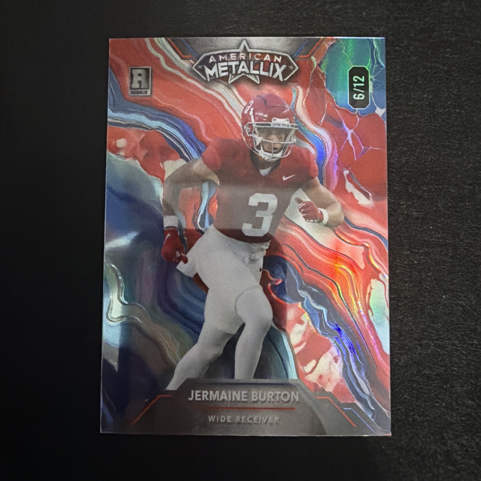 American Metallix Jermaine Burton RC 6/12 RED WHITE BLUE