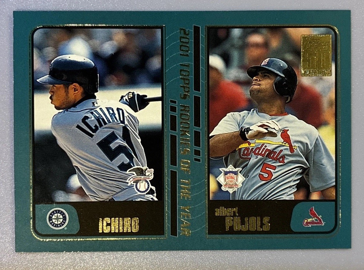 2001 Topps Traded & Rookies – Albert Pujols, Ichiro Suzuki #T99 (RC)