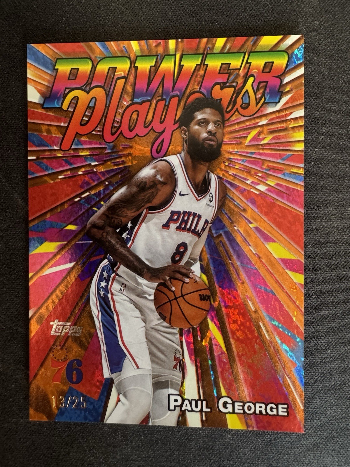 2025-26 Topps Paul George Power Players Orange Holofoil #13/25 #PP-11