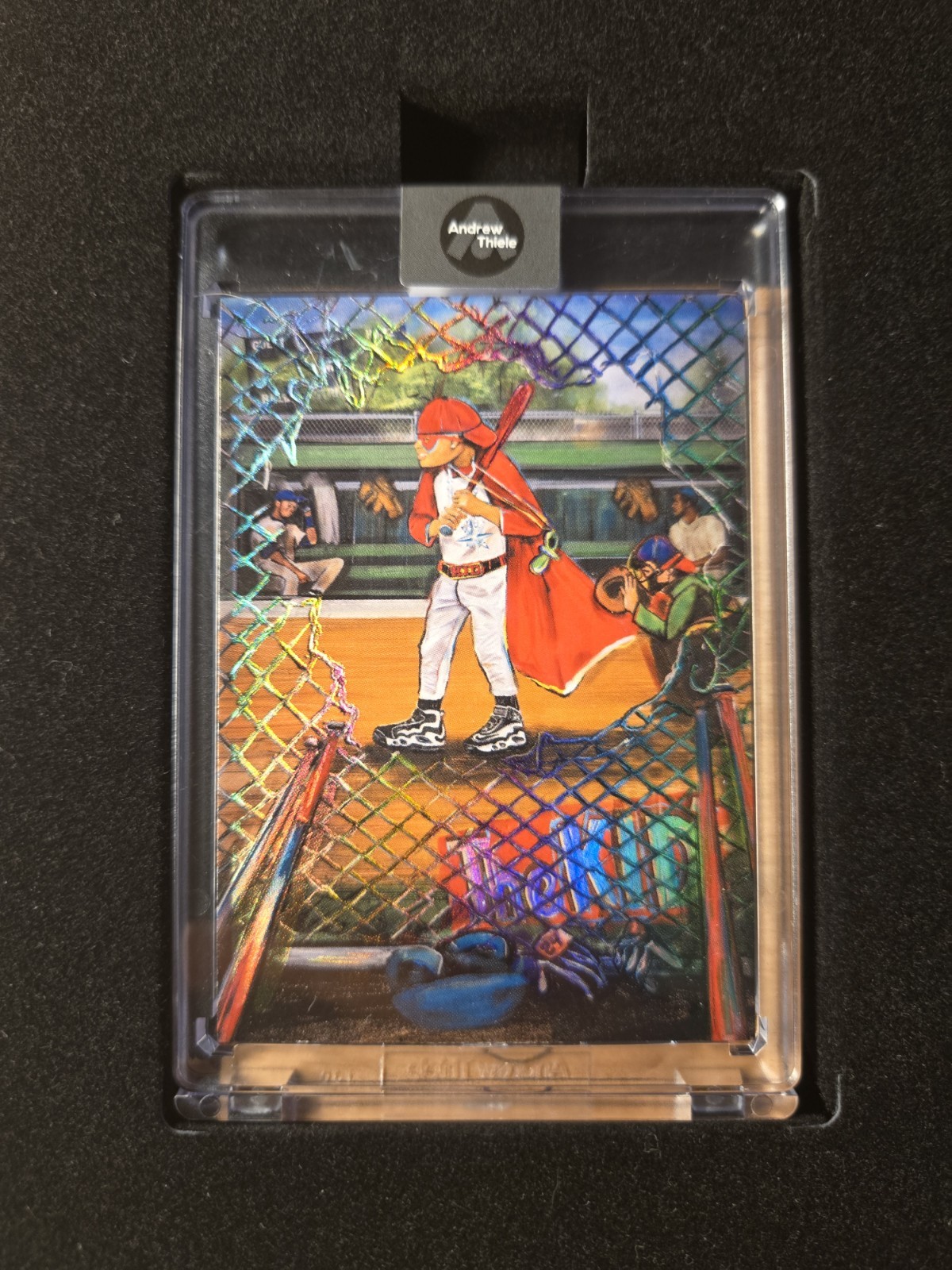 THE KID BY ANDREW THIELE – KEN GRIFFEY JR. HERITAGE CARD /250 & FLAG ART PRINT
