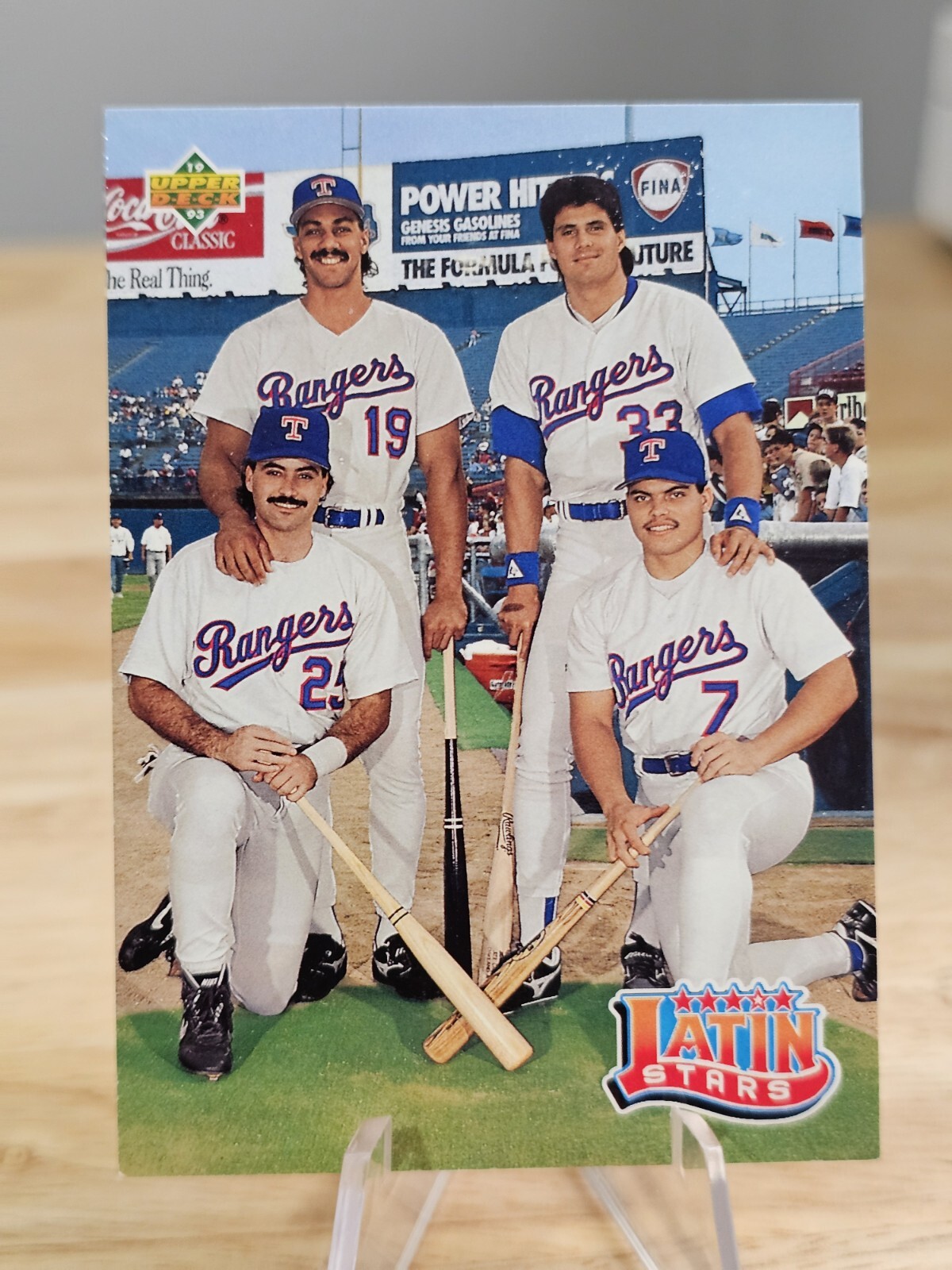 1993 Upper Deck Latin Stars #52 J. Gonzalez J. Canseco I. Rodriguez R. Palmeiro