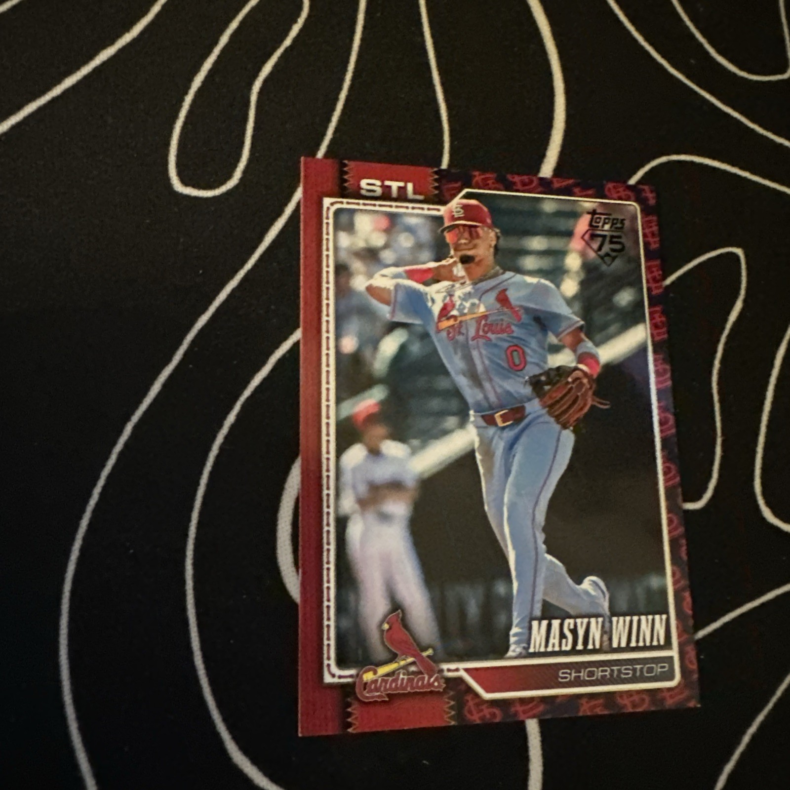 Masyn Winn TOPPS SERIES 2 Team Boarder SP #526 STL Cardinals Color Match