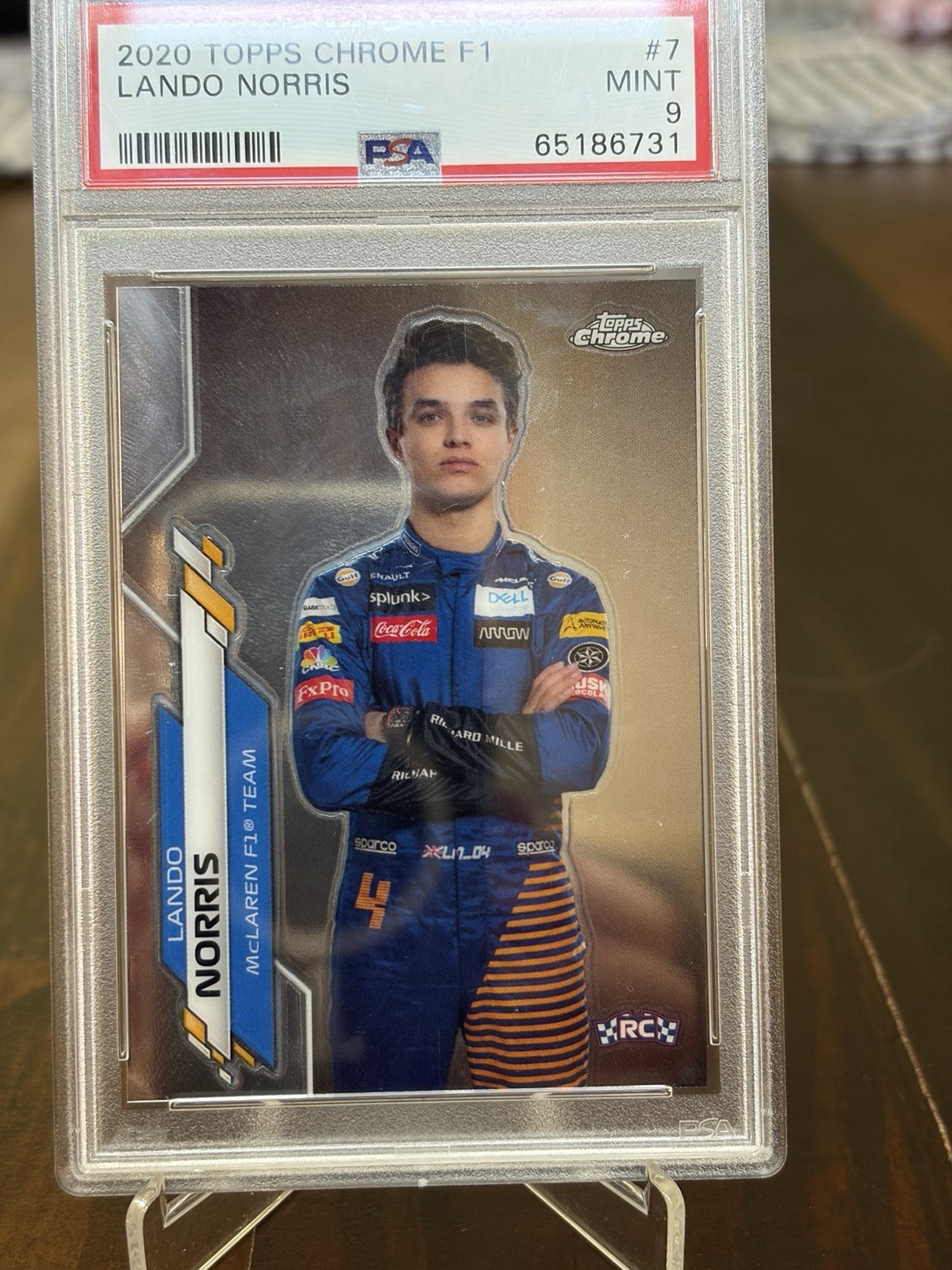 Topps 2020 Topps Chrome Formula 1 #7 Lando Norris McLaren PSA 9 Base Set