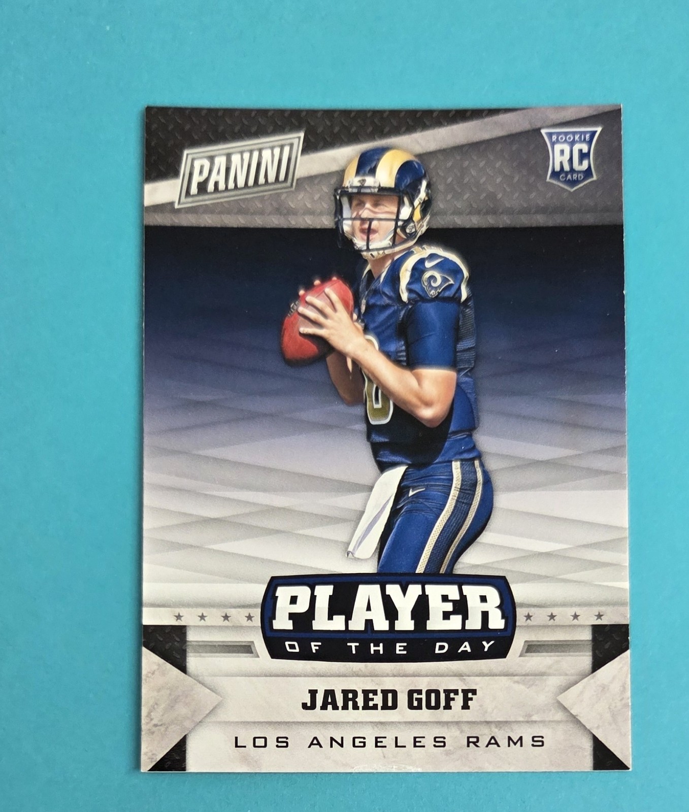 2016 Panini Player of the Day RC #21 Jared Goff Rams FOOTBALL Card 7C