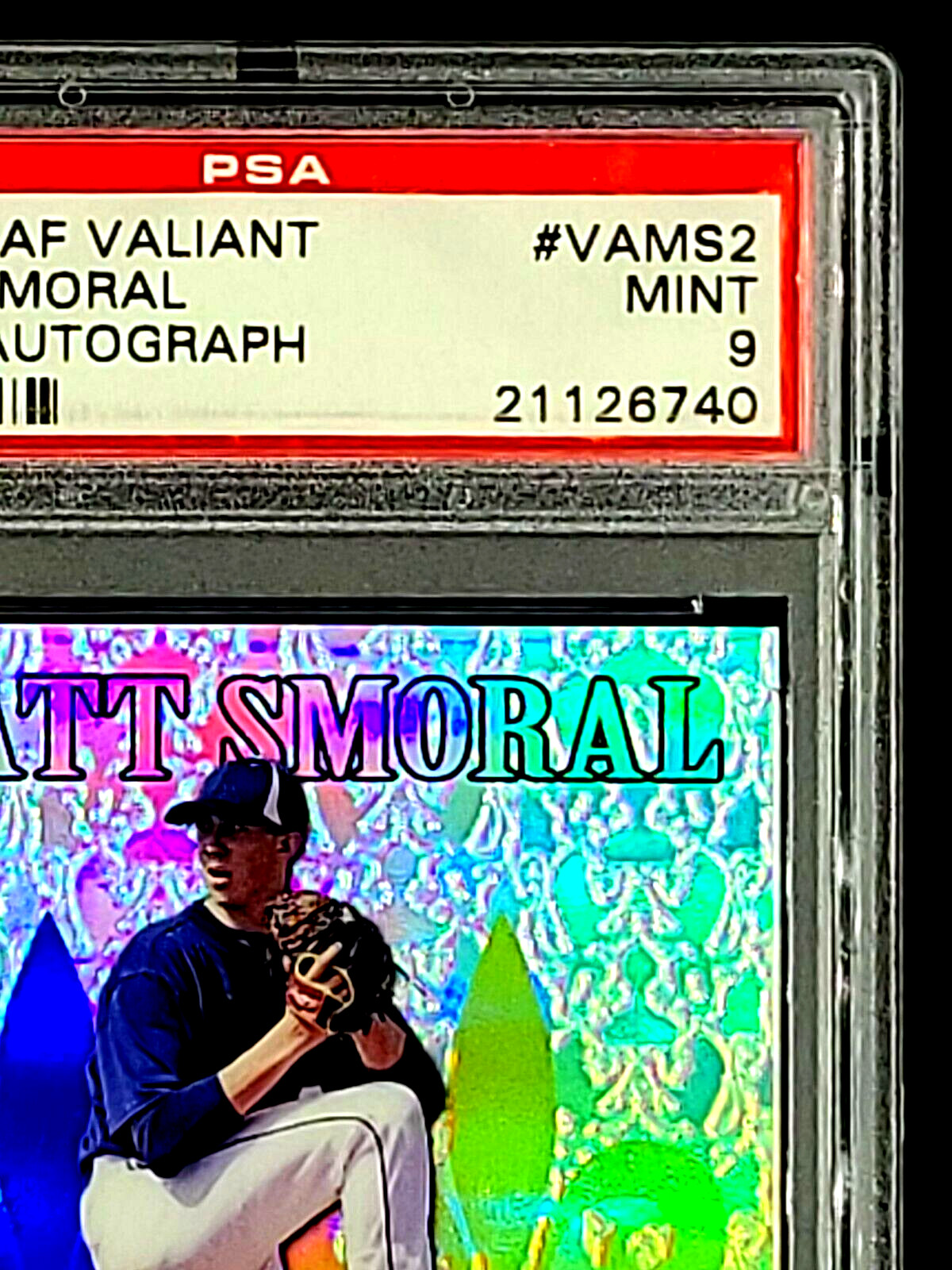 2012 Leaf Valiant Blue Auto #VAMS2 Matt Smoral RC Rookie /25 PSA 9 *None Higher*