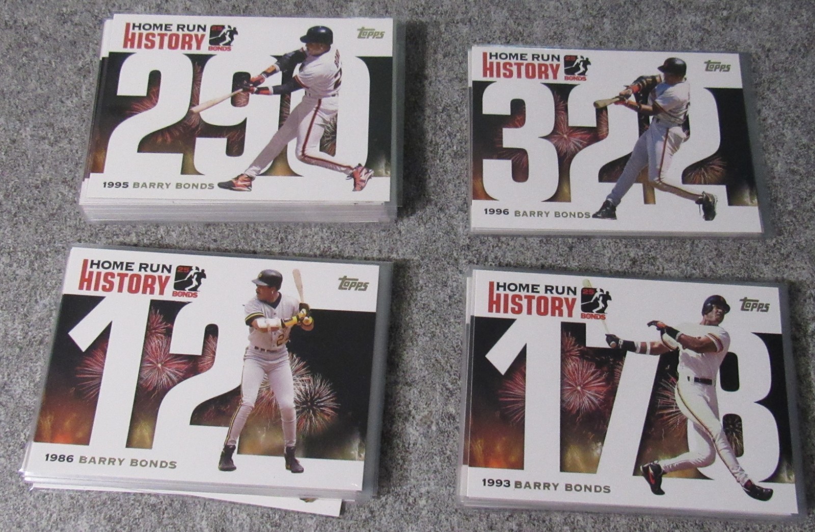 2005 Topps Barry Bonds Home Run History 1 – 249 You Pick Free Shipping