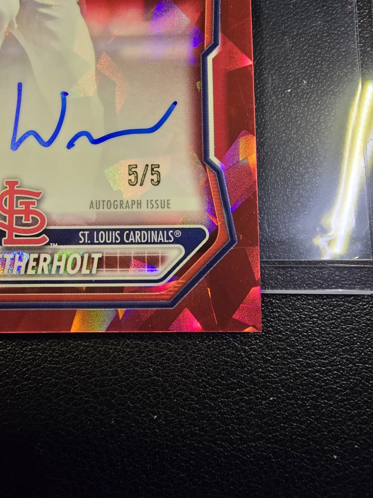 2026 Bowman Sapphire Chrome JJ Wetherholt Cardinals Auto BSPA-JWE RED 5/5