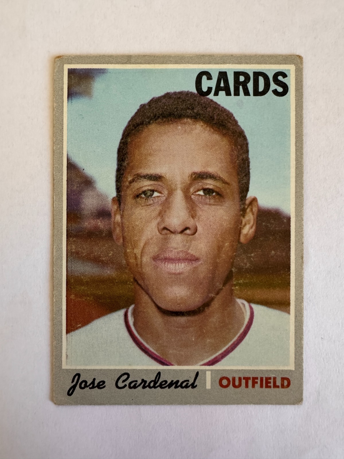 1970 Topps Baseball High #675 Jose Cardenal (Lower grade but no creases)