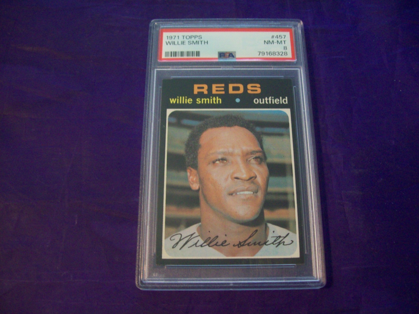 1971 TOPPS #457 WILLIE SMITH PSA 8