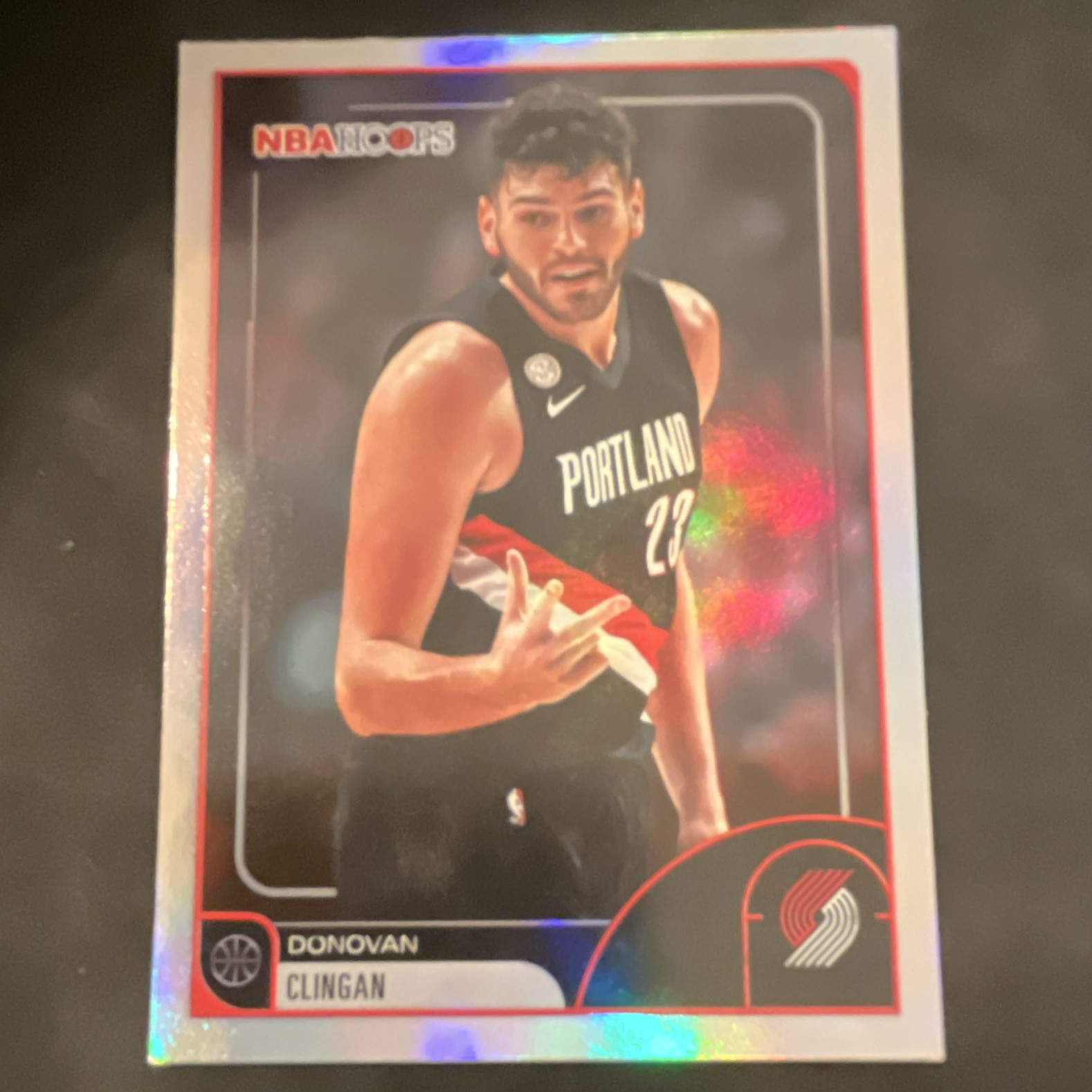 Topps Donovan Clingan Portland Trail Blazers NBA Hoops Rookie #110 2024-25