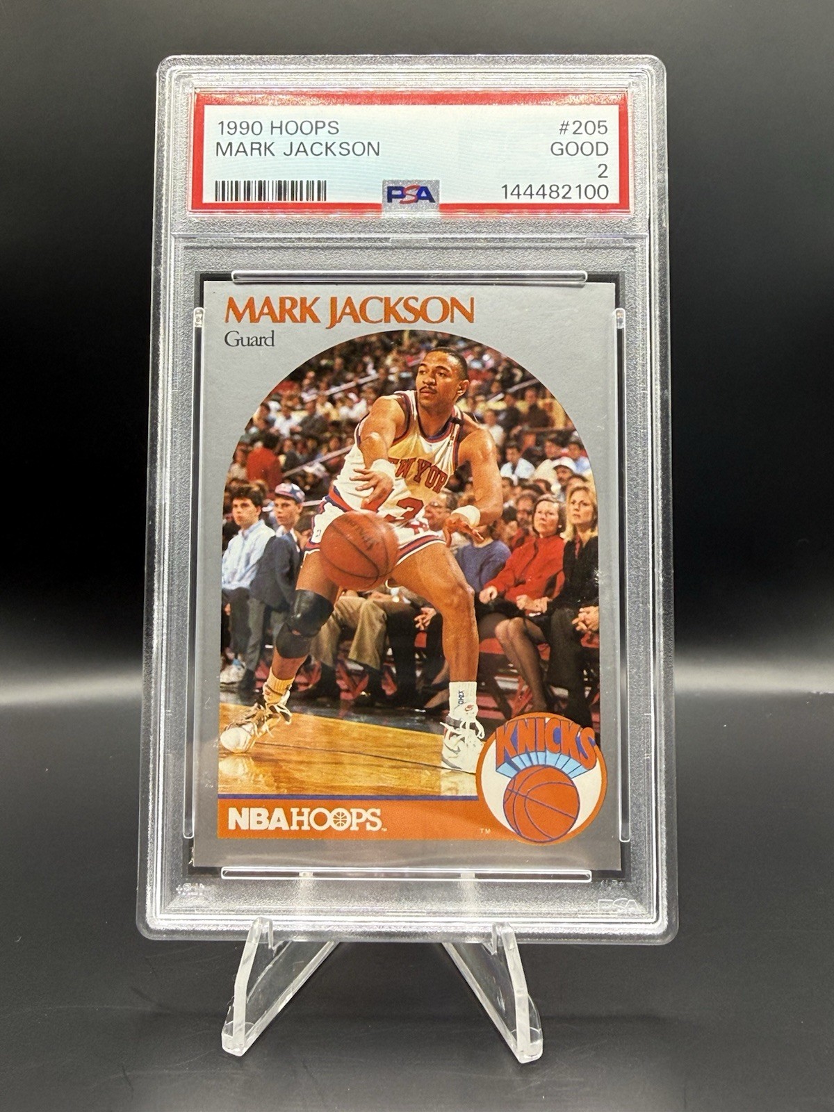 NBA Hoops Mark Jackson New York Knicks 1990 Hoops #205 PSA Graded Base