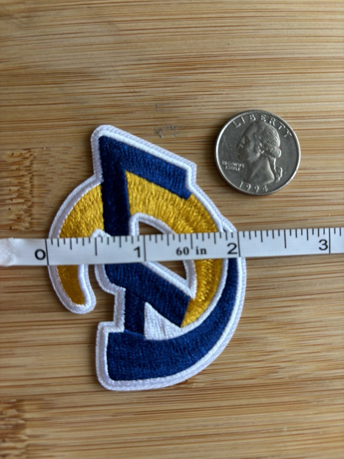 Los Angeles Rams Embroidered Iron On Patch Great On Jackets & Hats Free Shipping