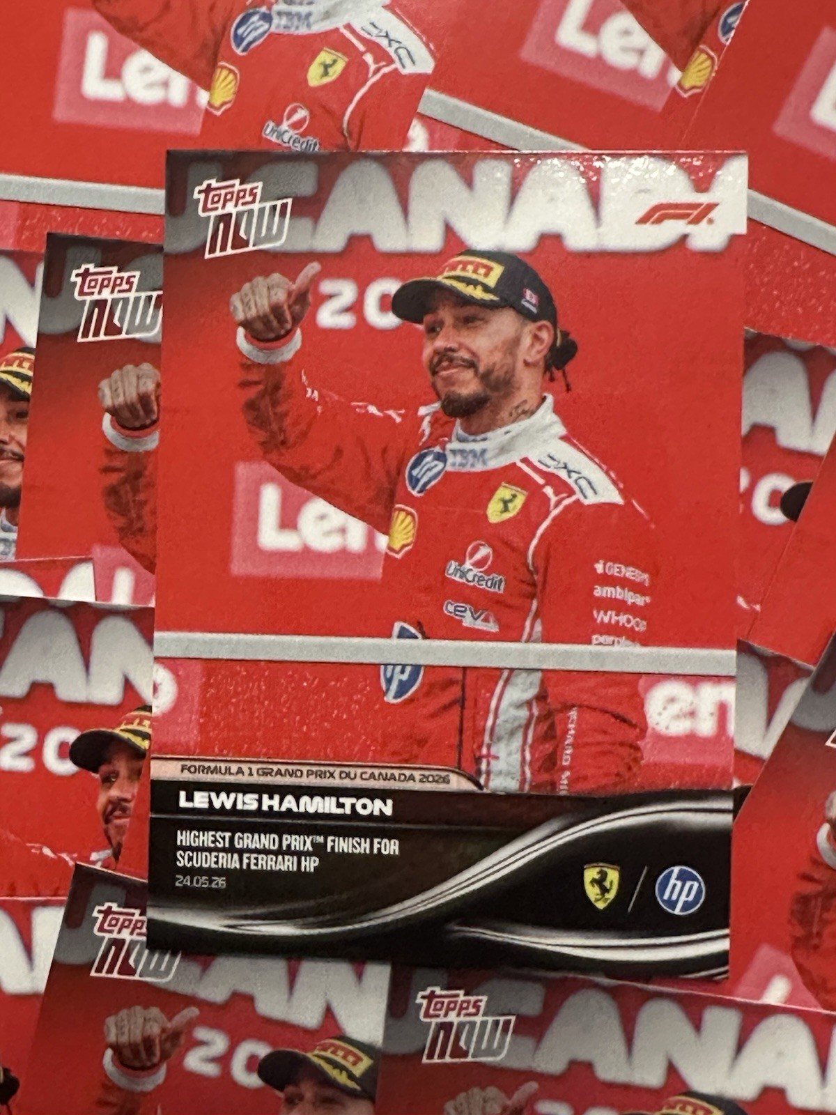 LEWIS HAMILTON 2026 F1 TOPPS NOW #032 FERRARI – IN HAND SHIPS FAST QTY