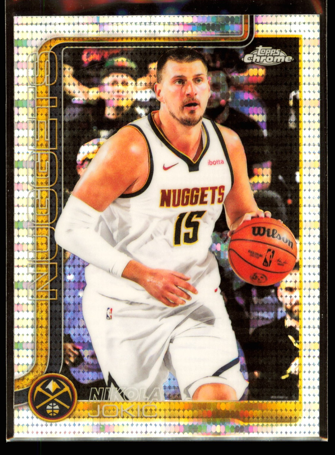 2025-26 Topps Chrome Nikola Jokic #25 Pulsar Refractor – Denver Nuggets