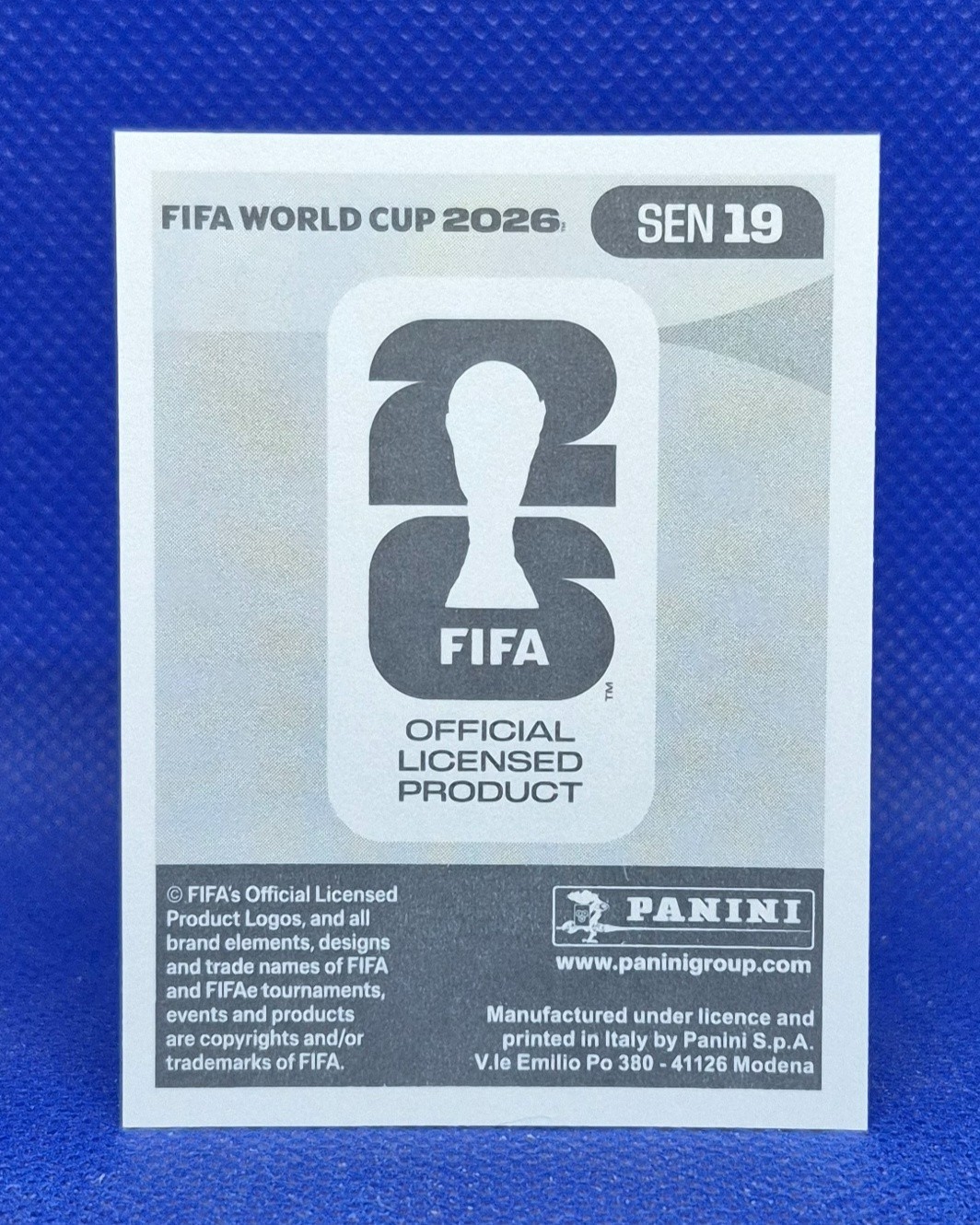 2026 Panini FIFA World Cup Sticker Nicolas Jackson #SEN 19 – Senegal