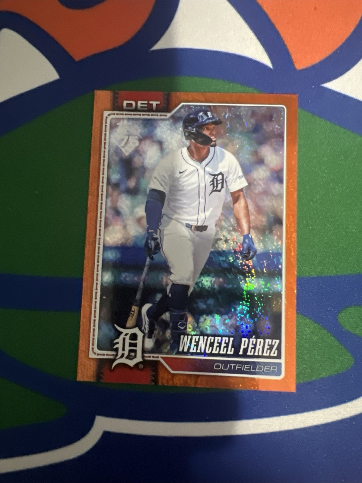2026 Topps Series 2 Wenceel Perez #682 Orange Sandglitter Foil /25