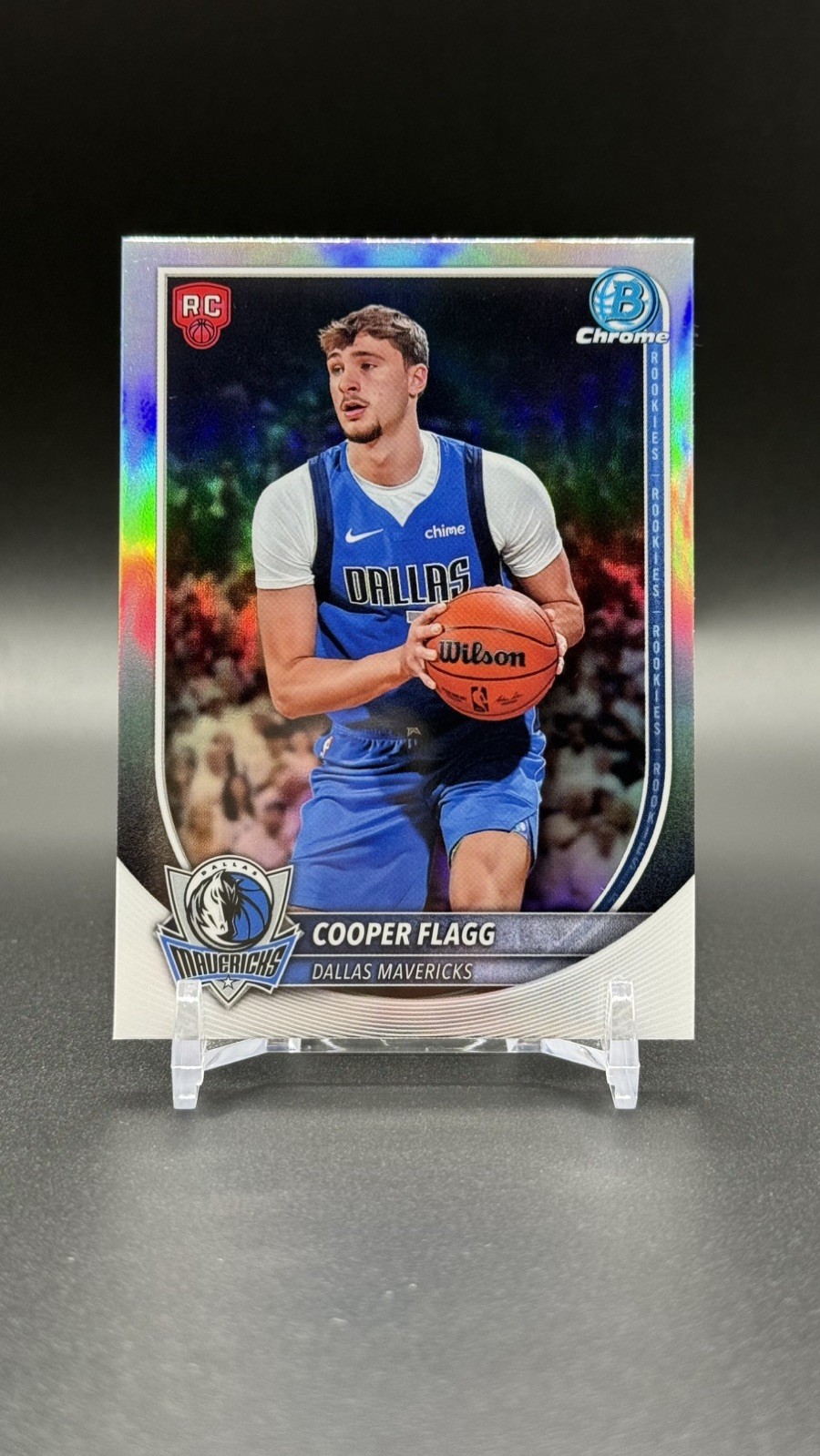 2025-26 Bowman Chrome- Cooper Flagg Red Logo Rookie Refractor RC #BRR-1 -Mavs