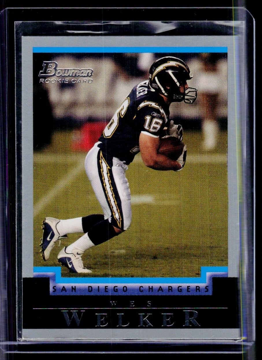 2004 Bowman Wes Welker Rookie San Diego Chargers #212