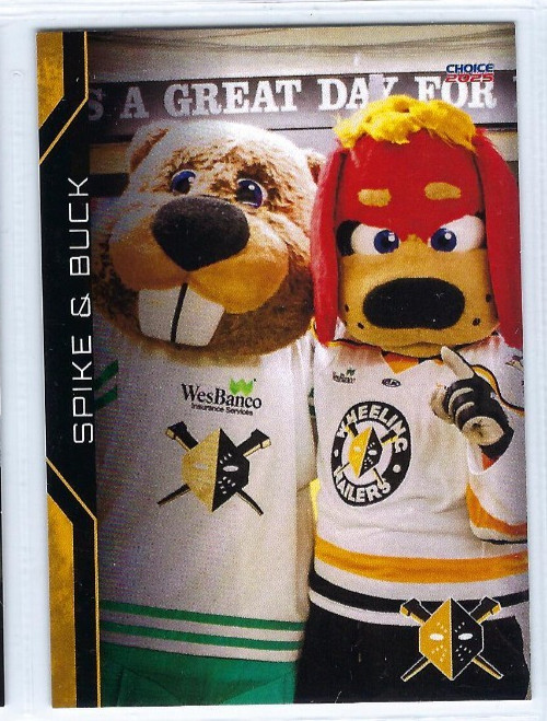 2024-25 Wheeling Nailers (ECHL) Spike & Buck (mascots)