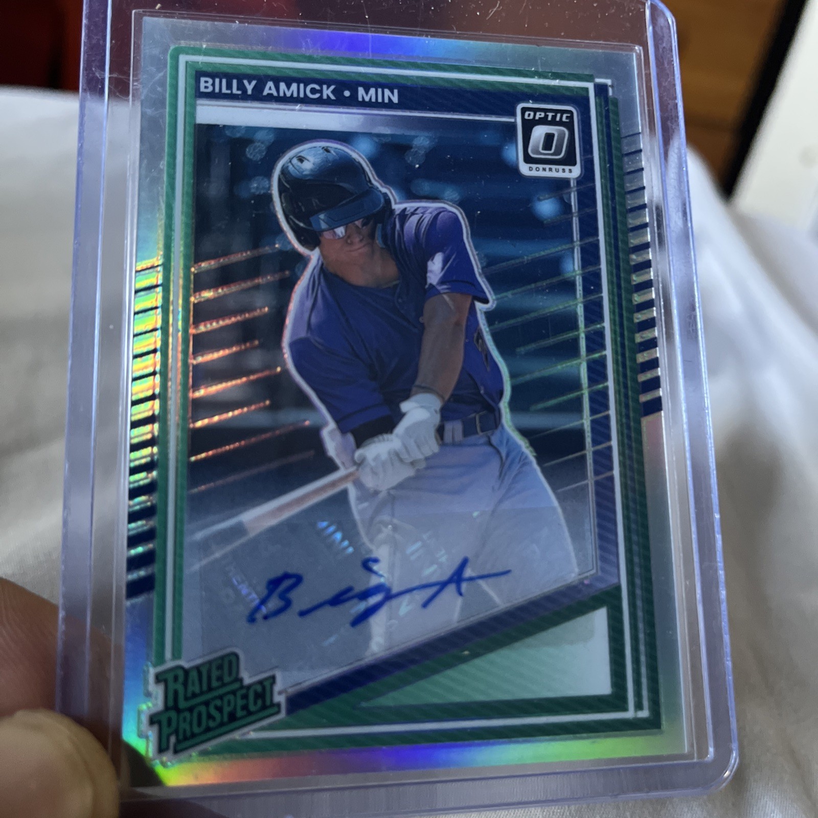 2025 Panini Donruss – Optic Rated Prospects Billy Amick Holo Prizm Signatures