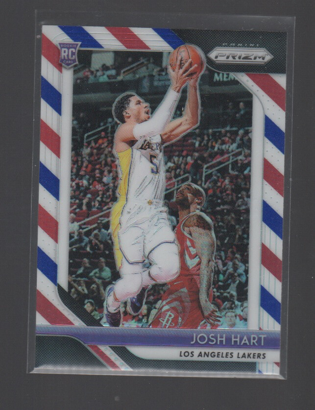 JOSH HART 2018-19 PANINI PRIZM RED WHITE BLUE PRIZMS CARD #46
