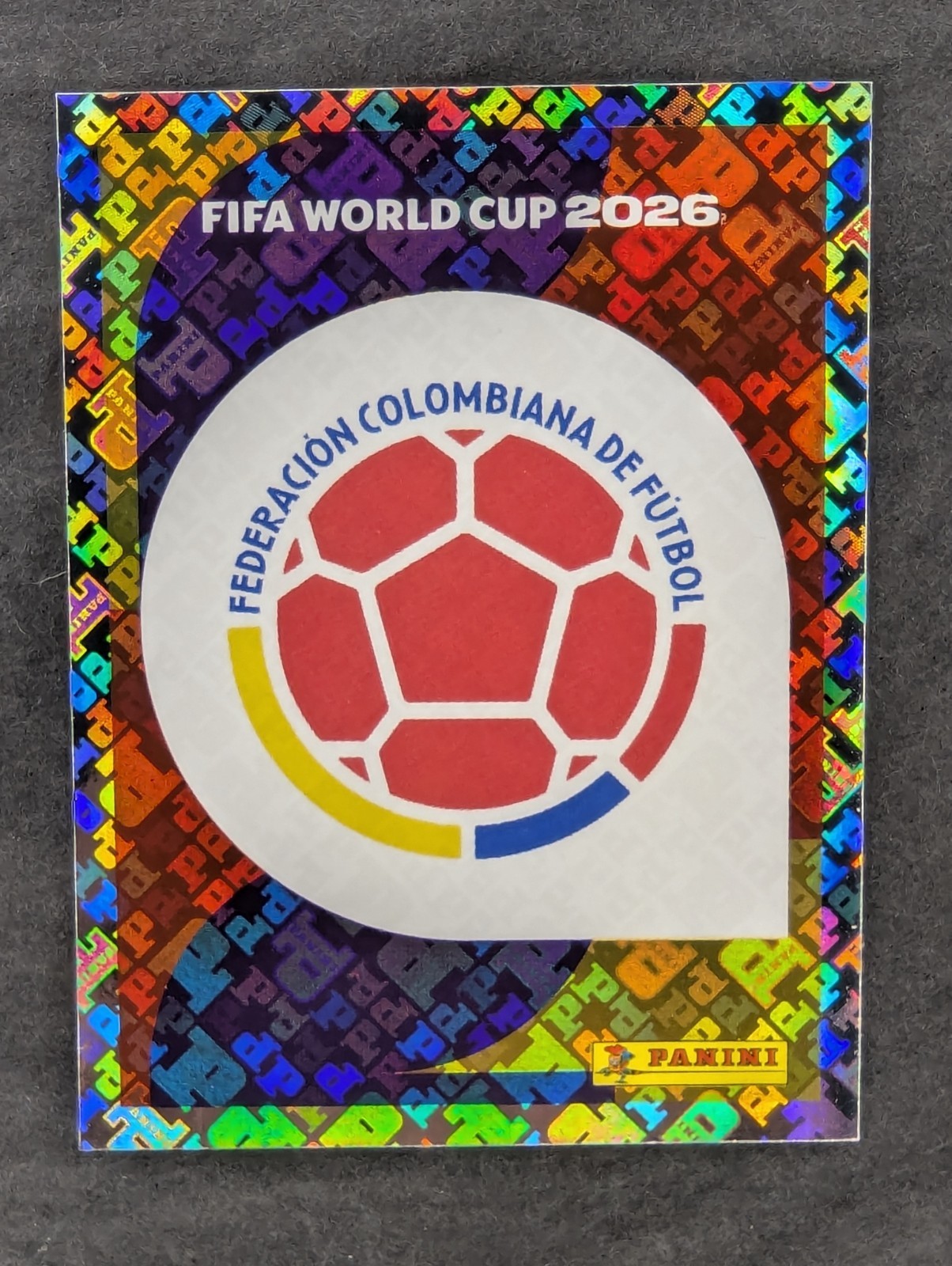 2026 FIFA World Cup Sticker #COL 1 Colombia Team Logo Crest Hologram Foil