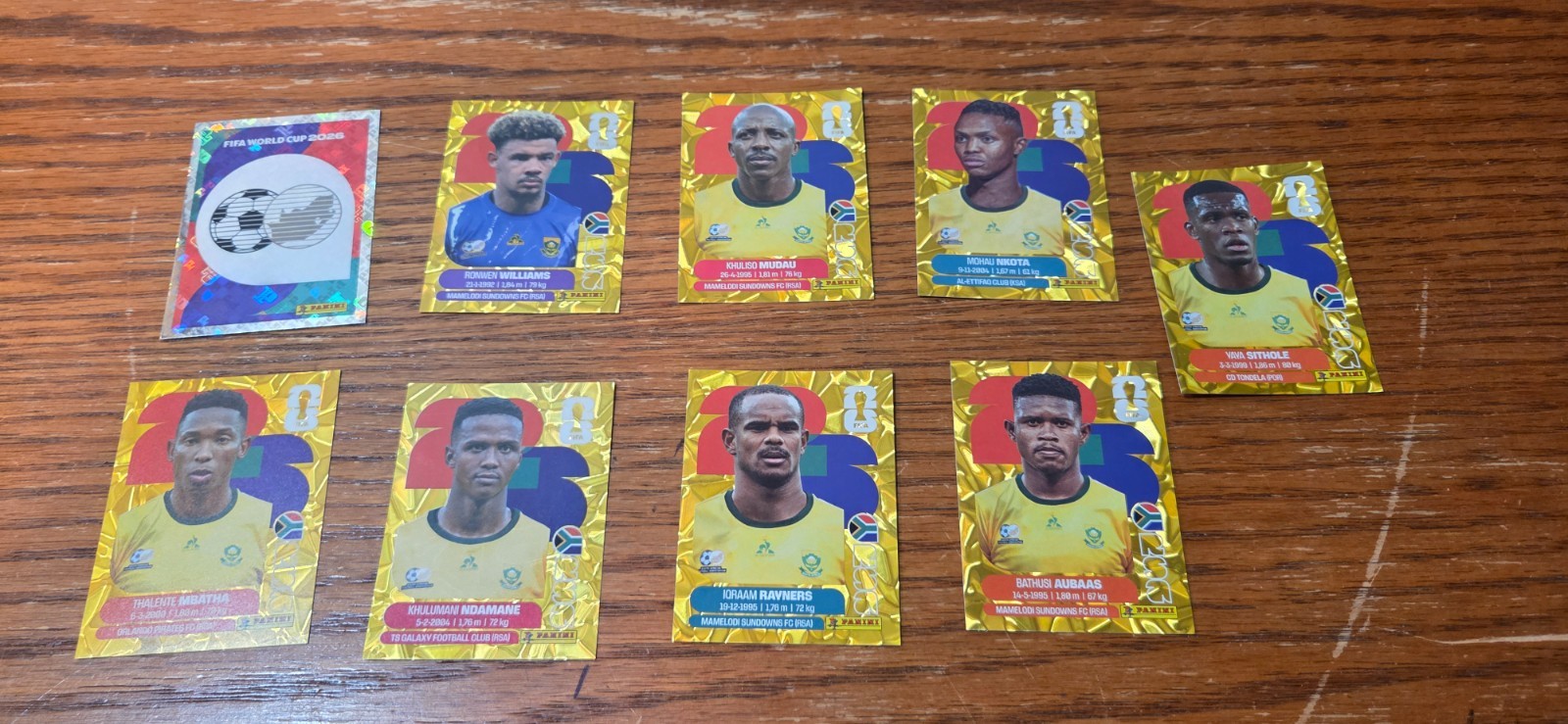 Panini 2026 World Cup Gold Crumple: Choose your Team