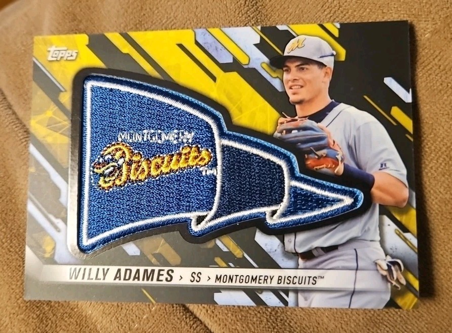 2017 TOPPS PRO DEBUT WILLY ADAMES 1/1 PENNANT PATCH
