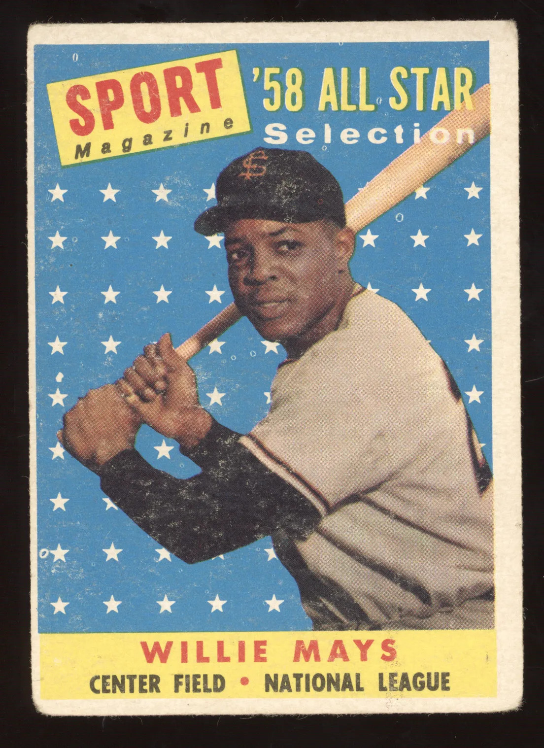 1958 Topps Sport Magazine All-Star Selection Willie Mays #486
