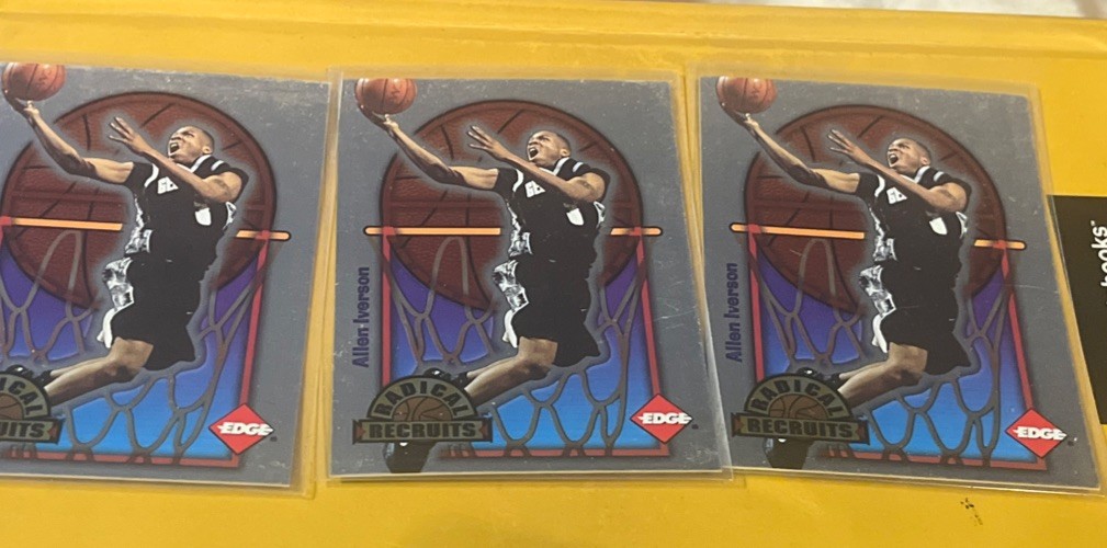 1996 Collector’s Edge Radical Recruits PROMO )3) Allen Iverson #PR-1 S159
