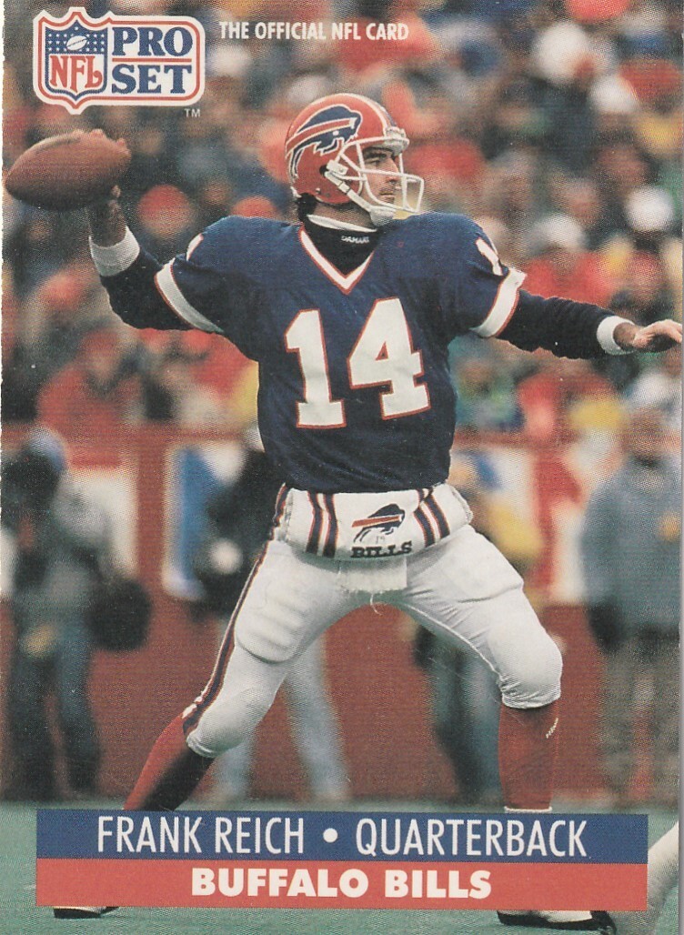FREE SHIPPING-MINT-1991 Pro Set Frank Reich #448 BILLS