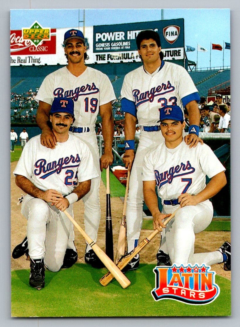 1993 Upper Deck – Teammates Latin Stars Rodriguez/Canseco/González/Palmeiro #52