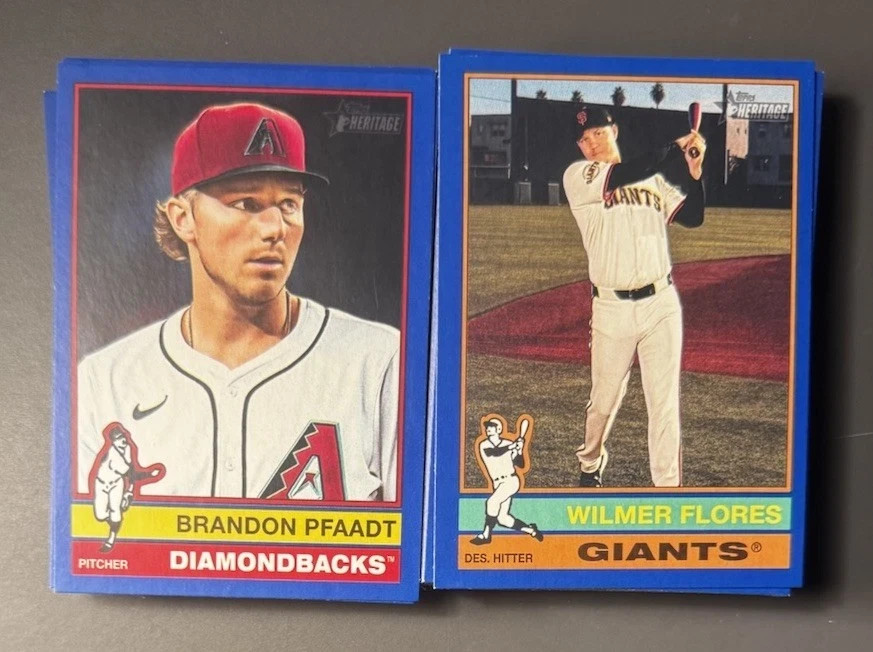 2025 Topps Heritage High Number Baseball #501-725 Dark Blue Border YOU PICK!