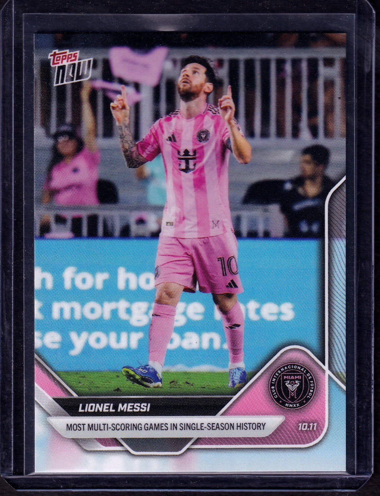 2025 Topps NOW Lionel Messi #112 Most Multi-Scoring Games MLS Record World Cup