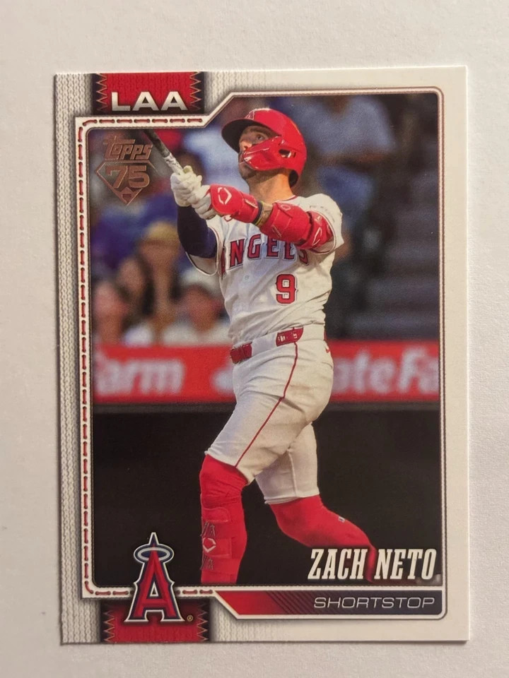 Zach Neto 2026 Topps 75 YEARS Baseball Series One #230