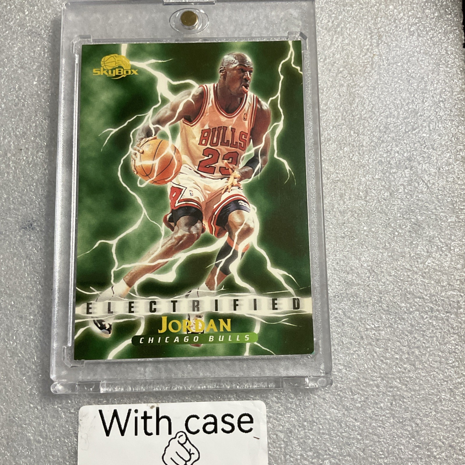 🐐👀📈1995-96 Skybox Premium – Electrified Michael Jordan #278 Chicago Bulls