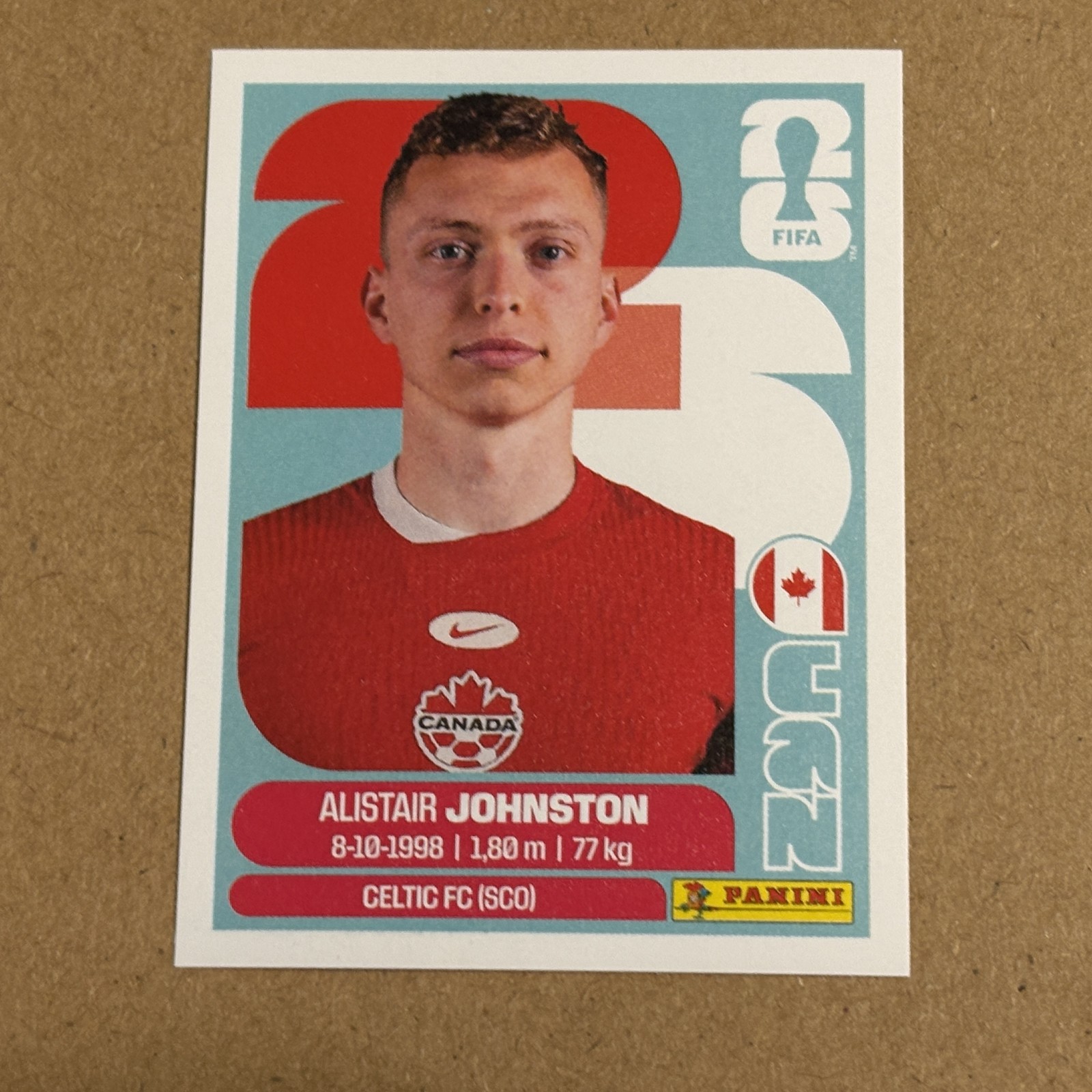 2026 Panini FIFA World Cup Stickers Alistair Johnston #CAN4 Canada