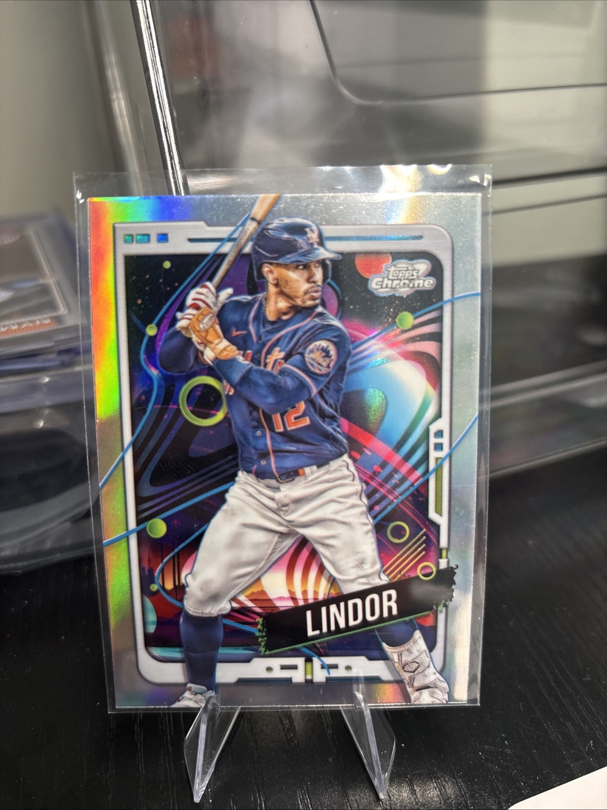 2024 Topps Chrome Cosmic #197 Francisco Lindor Refractors