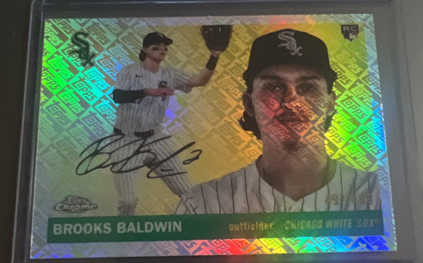 2025 Topps Chrome Platinum Logofractor- Brooks Baldwin (RC) #497/499 White Sox