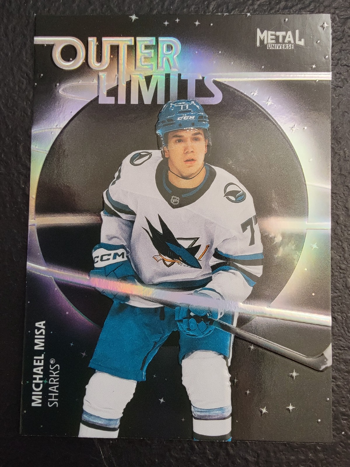 2025-26 Skybox Metal Universe Michael Misa OL-40 Outer Limits