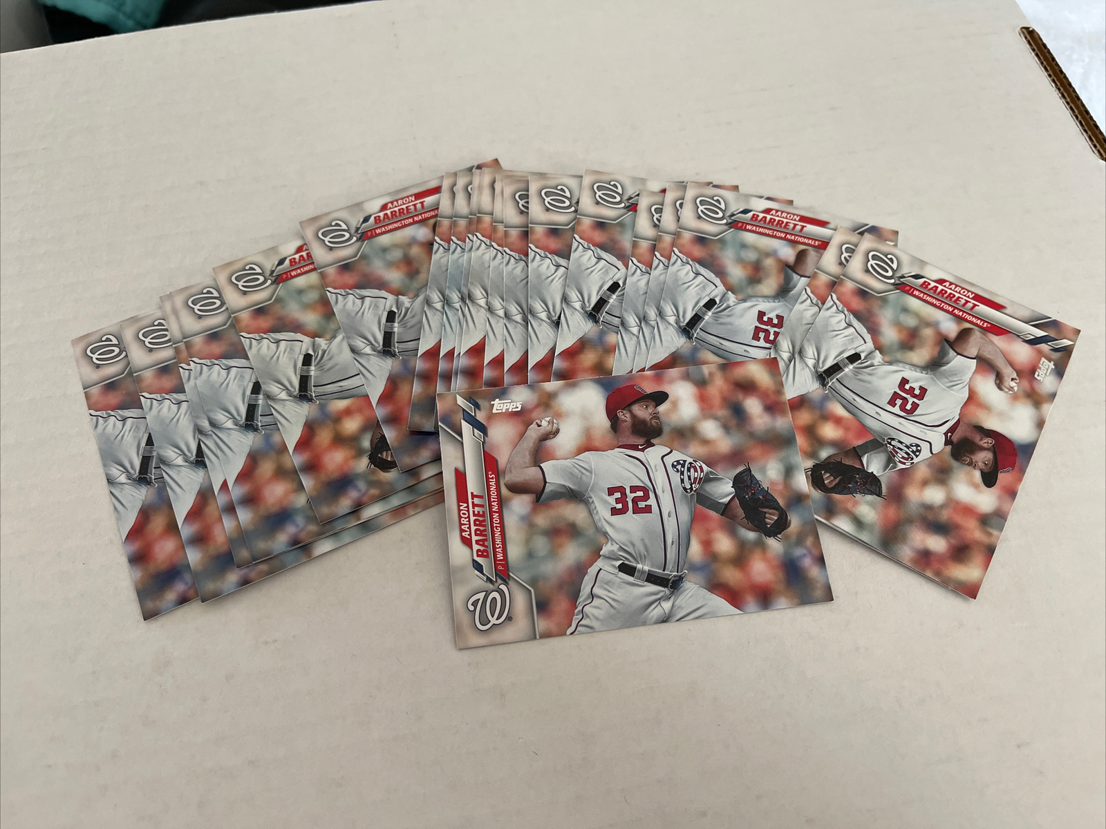 Lot Of 20 2020 Topps Series 2 Base #670 Aaron Barrett Washington Nationals BULK