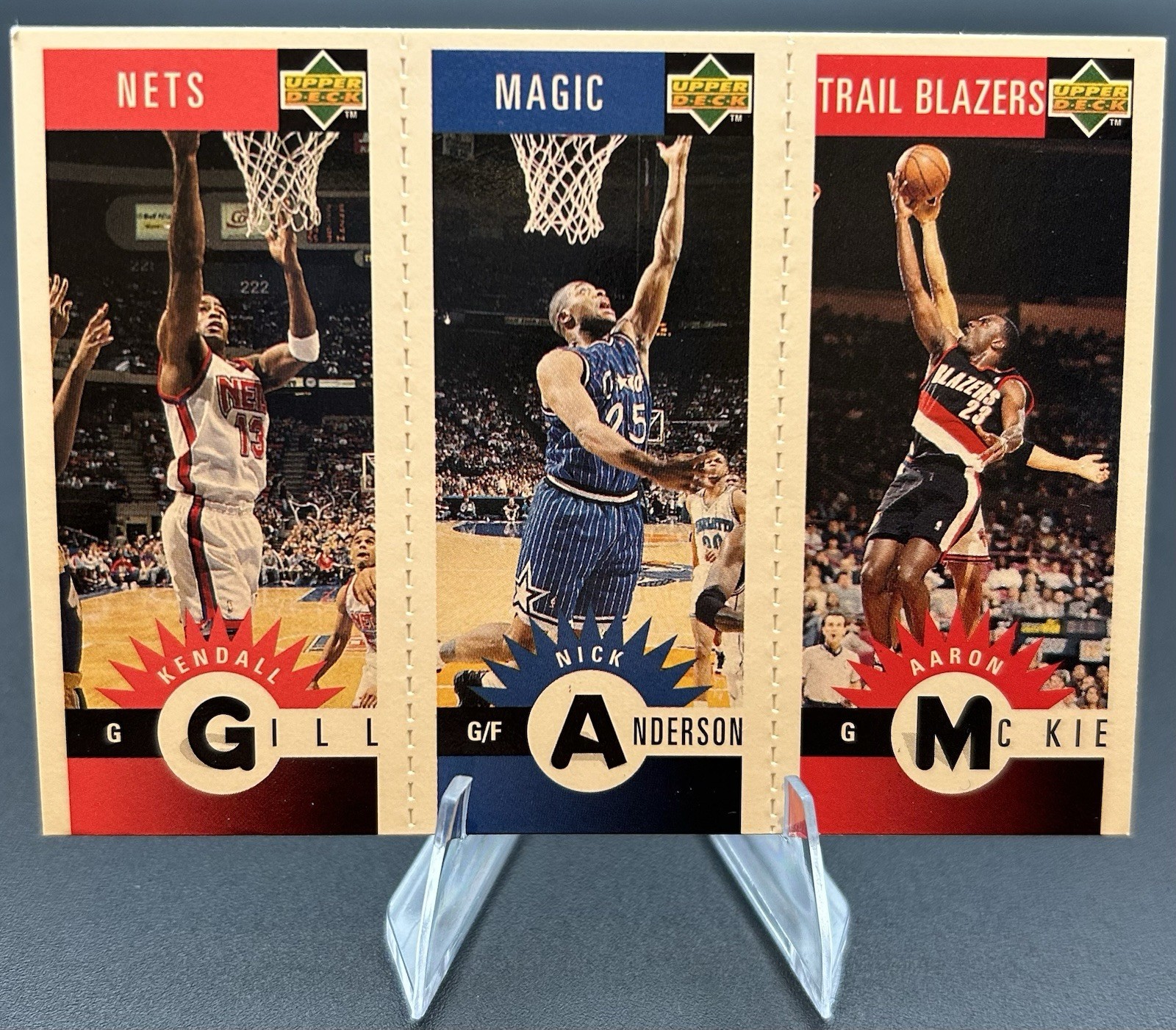 1996-97 Upper Deck Collectors Mini-Cards Kendall Gill Nick Anderson Aaron Mckie