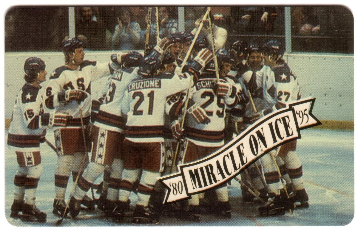 Miracle On Ice 1980 Olympic Hockey: Celebrating Victory Over USSR Phone Card