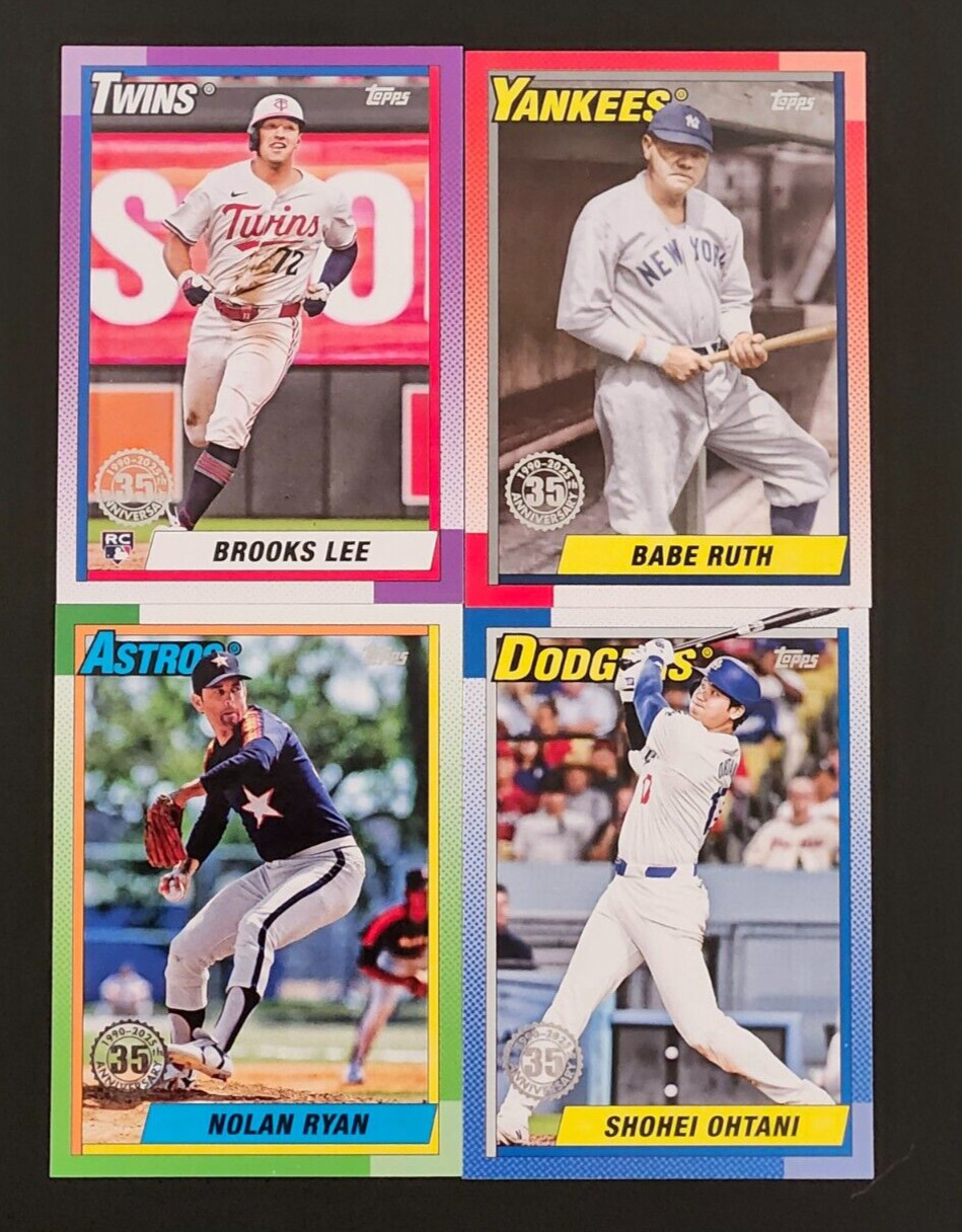 2025 Topps Series 1 – 1990 Topps 35th Anniversary You Pick the Card