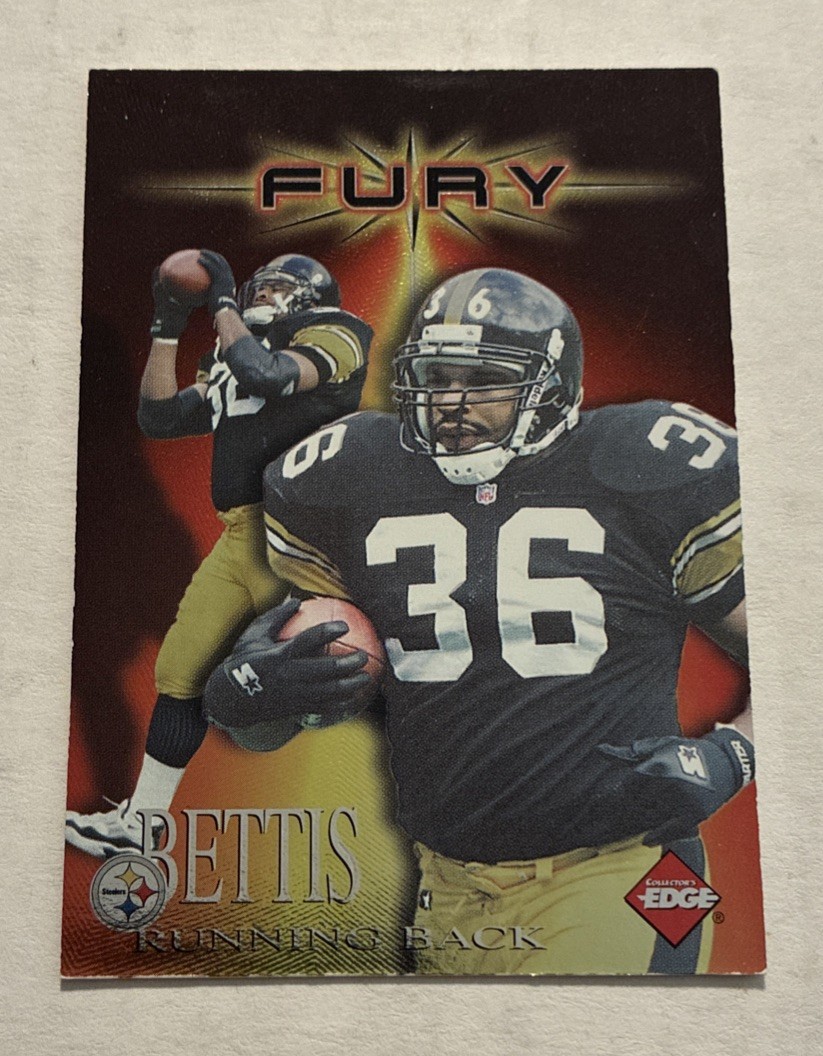 1997 Collector’s Edge Extreme Fury Jerome Bettis Foil Card #1 HOF Steelers
