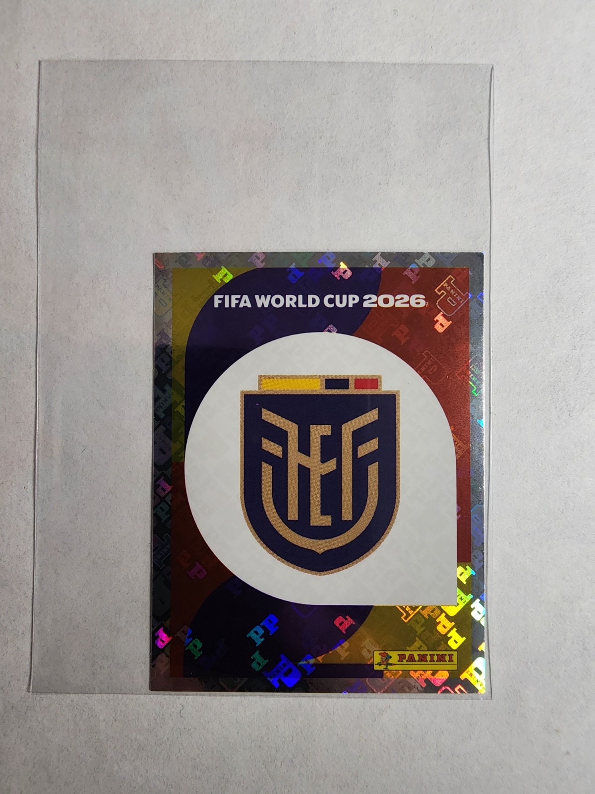 2026 Panini Fifa World Cup 26 – Ecuador #ECU 1 – Team Logo Foil Sticker