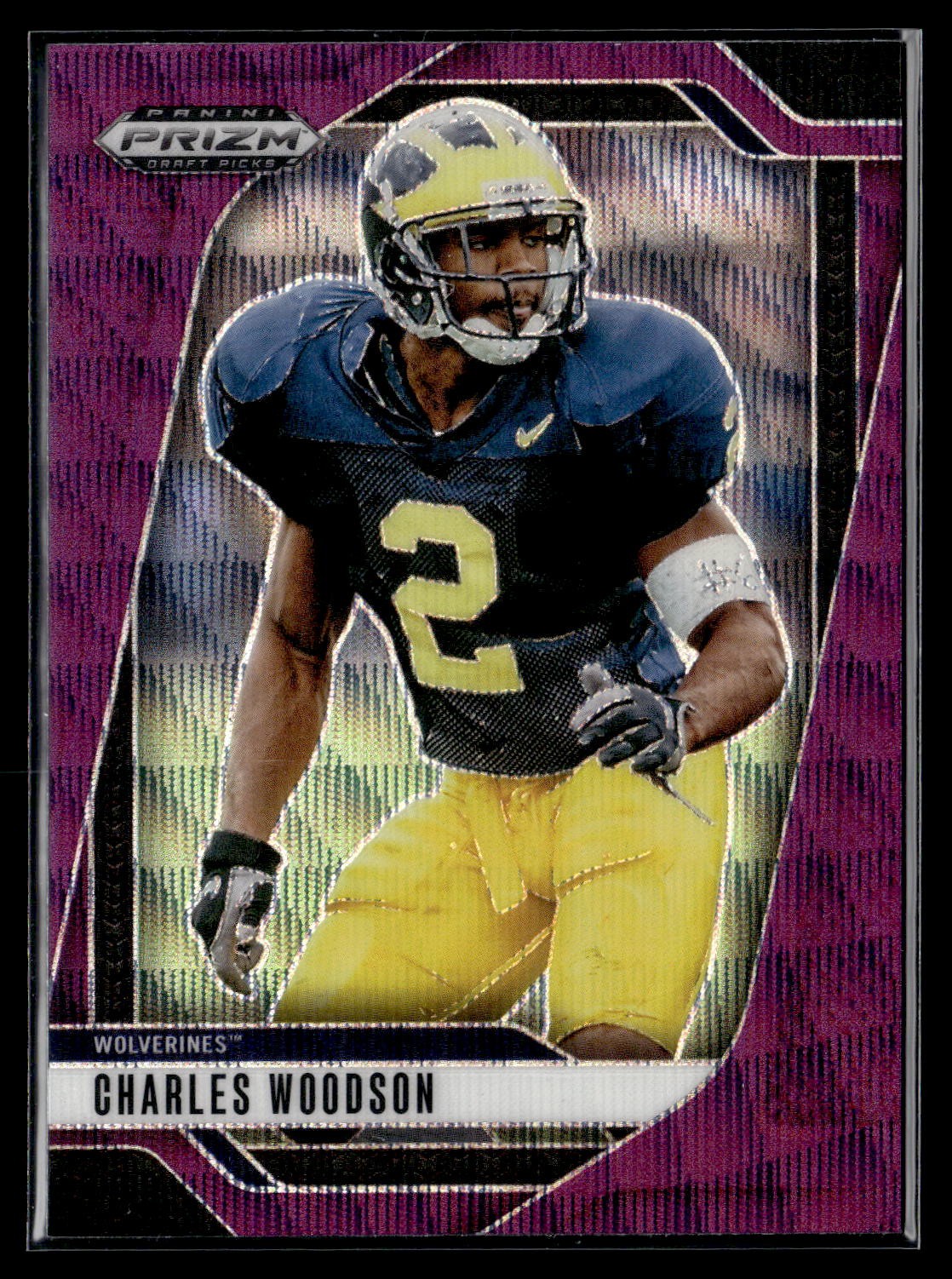 2025 Panini Prizm Draft Picks #183 Charles Woodson Prizms Purple Wave