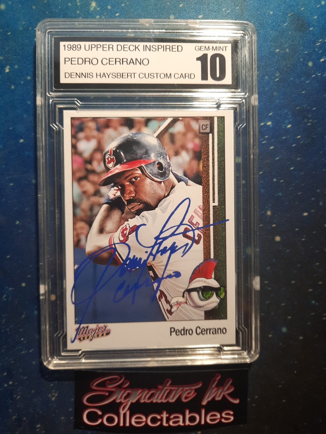 Pedro Cerrano / Dennis Haysbert Custom Card – Major League Movie Facsimile auto