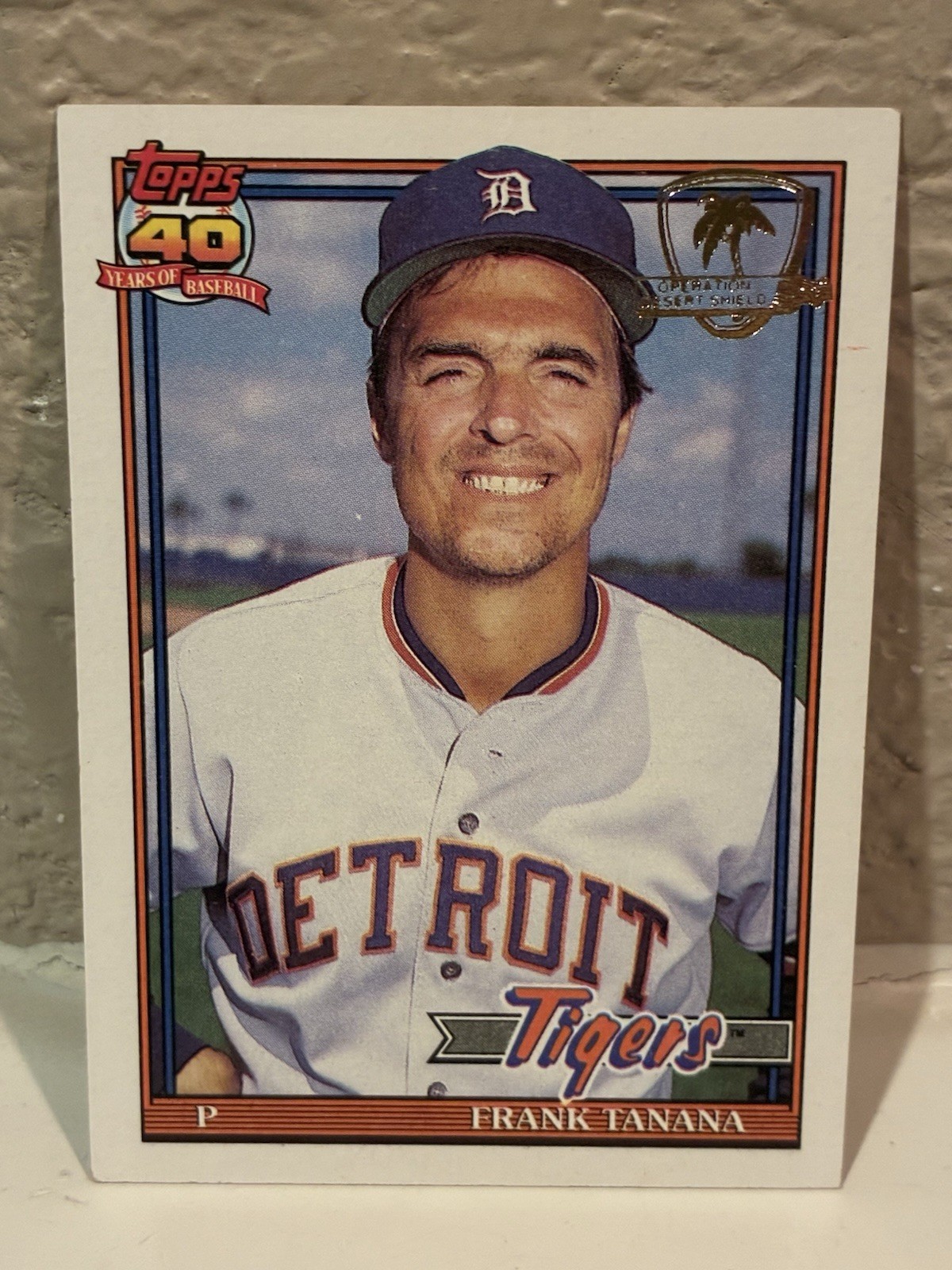 1991 Topps Desert Shield #236 Frank Tanana Detroit Tigers NRMT H